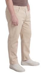 Men’s Lightweight Casual Elastic Waist Pull-On Jeans – Denim & Twill Pants with Easy Fit