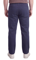 Men’s Lightweight Casual Elastic Waist Pull-On Jeans – Denim & Twill Pants with Easy Fit