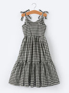 Mommy & Me Adult Plaid Smocked Dress