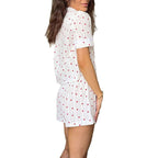 Women's Pure Cotton Pajamas Home Wear Heart Print
