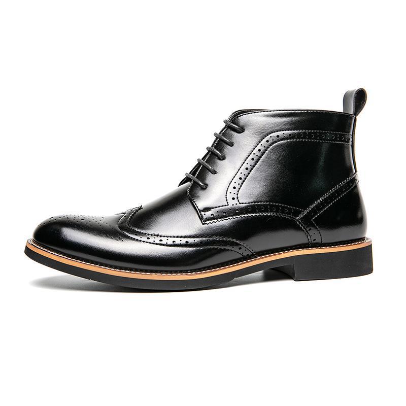 Rubber Brown Winter Boots Man