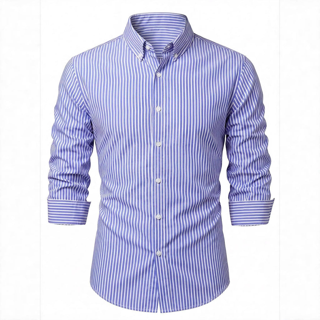 Men's Long-sleeve Striped Shirt