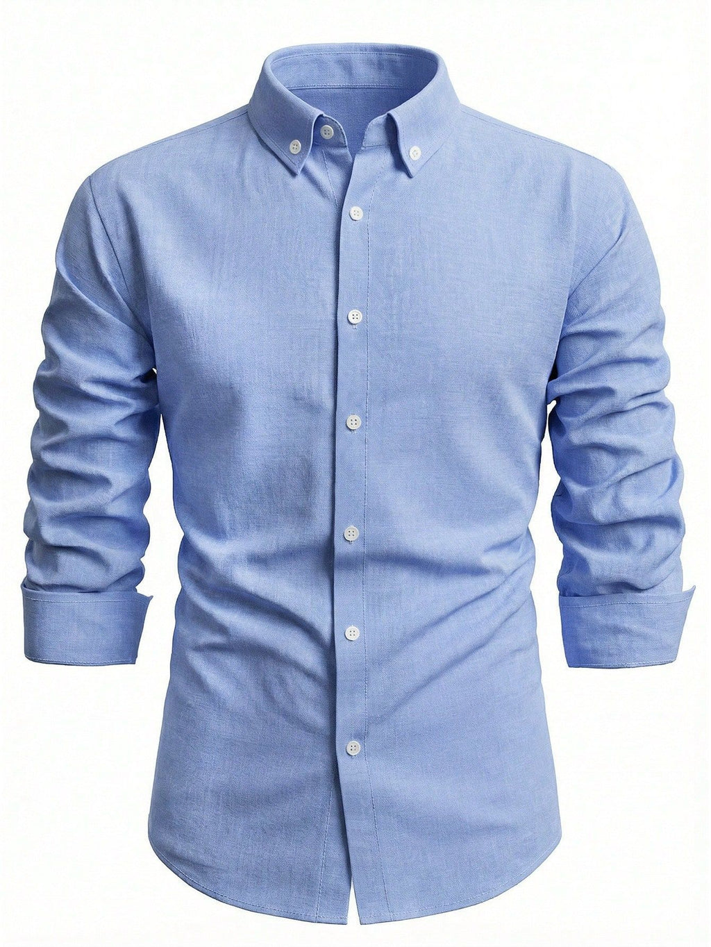 Men's Long Sleeve Solid Color Casual Breathable Shirt