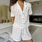 Women's Pure Cotton Pajamas Home Wear Heart Print