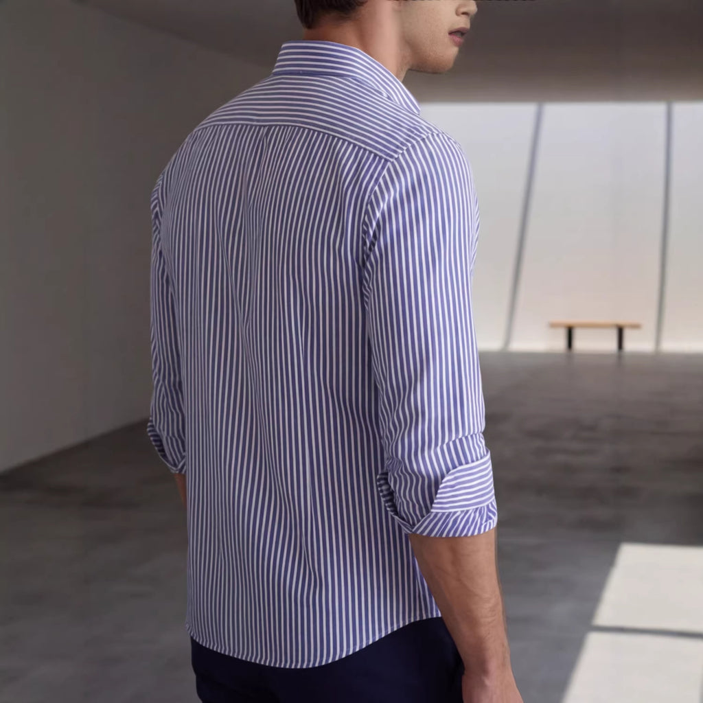 Men's Long-sleeve Striped Shirt