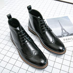 Rubber Brown Winter Boots Man