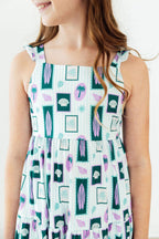 Surfer Girl Ruffle Maxi Dress