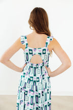 Surfer Girl Ruffle Maxi Dress